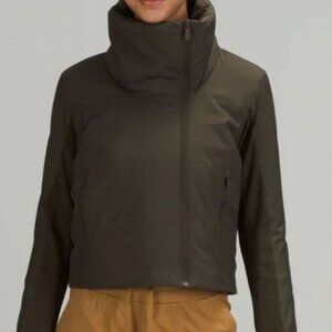 Lululemon Sleek City Jacket Dark Olive size